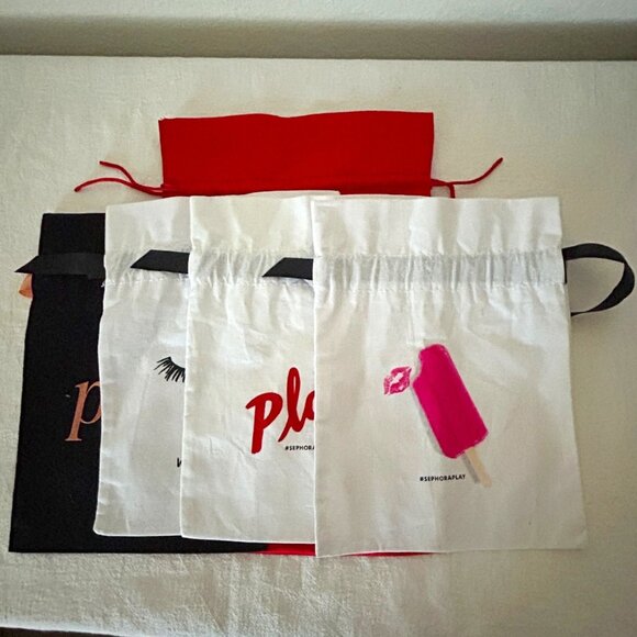 Set of5 Sephora Drawstring Bags - Picture 1 of 11